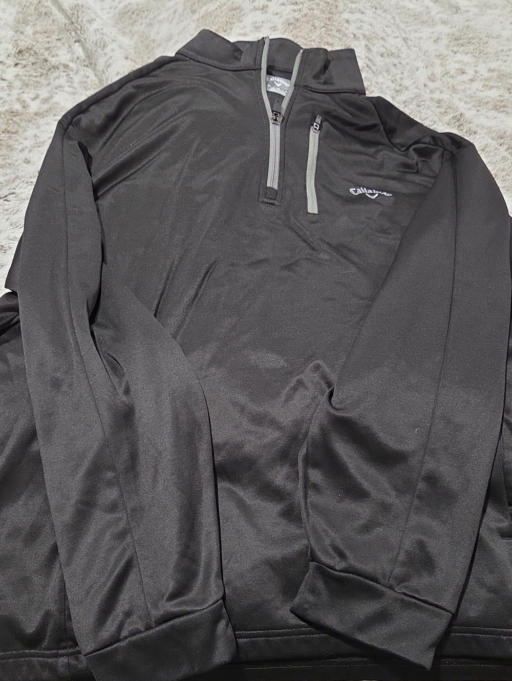 Callaway Men's Black Quarter-Zip Pullover